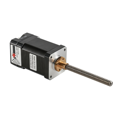 Jkongmotor NEMA 8/11/14/17/23/24/34 T5/T8/T10 Trapezoidal Thread Screw Linear Stepper Motor ile Kurşun Vurucu Adım Motoru