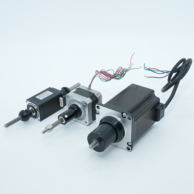 Jkongmotor NEMA 8/11/14/17/23/24/34 T5/T8/T10 Trapezoidal Thread Screw Linear Stepper Motor ile Kurşun Vurucu Adım Motoru