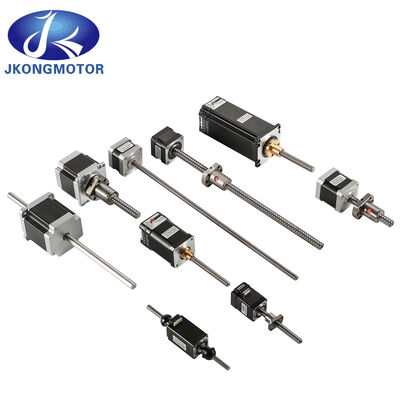 Jkongmotor OEM ODM Özel 2 Fazlı Hibrit Bipolar Nema 8 11 14 17 23 24 34 Kurşun vida ile doğrusal adımlı motor