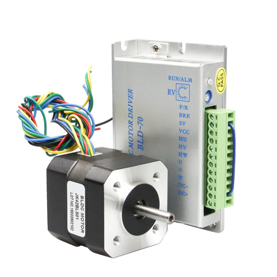 Bldc Sürücü Fırçasız Dc Motor Kontrol Kiti 70w 42mm 12v 24V