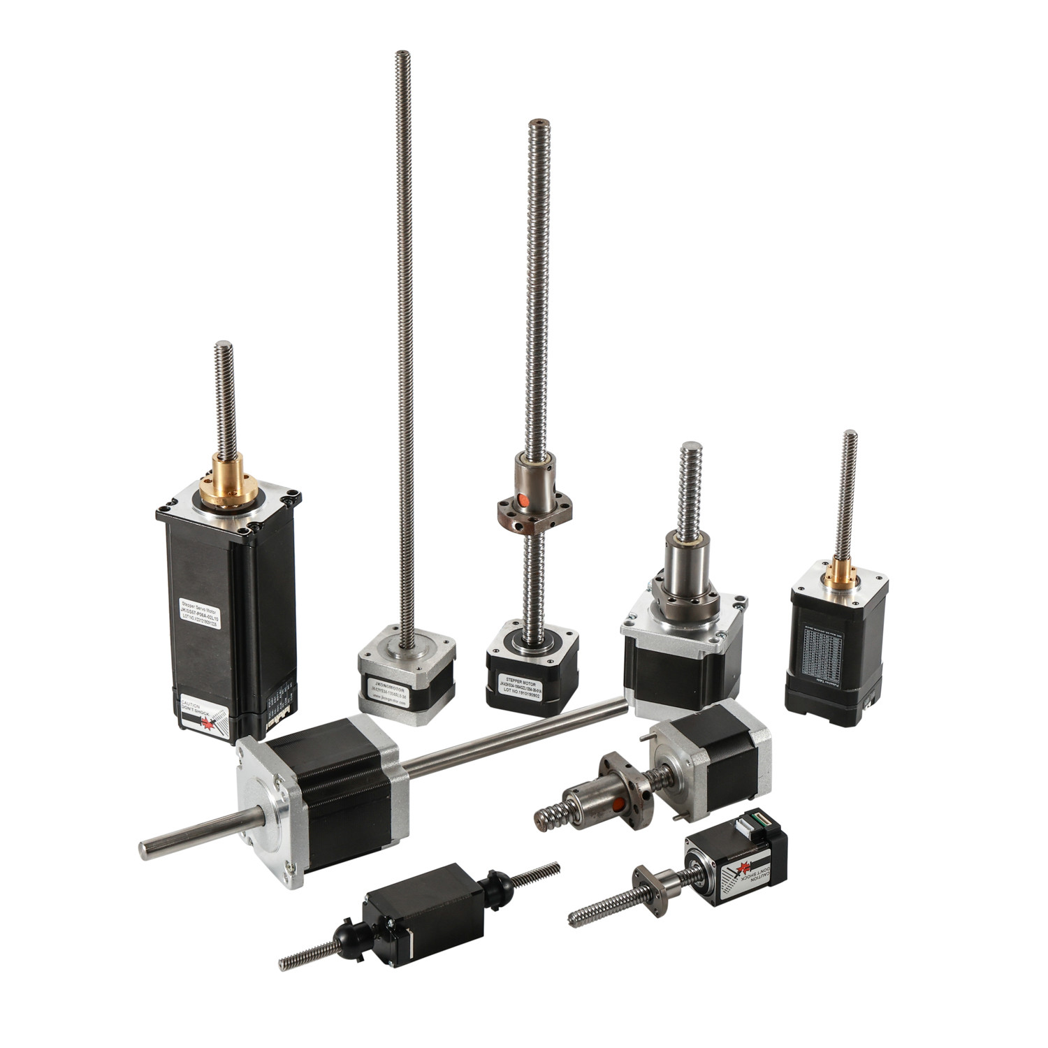 Jkongmotor NEMA 8/11/14/17/23/24/34 T5/T8/T10 Trapezoidal Thread Screw Linear Stepper Motor ile Kurşun Vurucu Adım Motoru