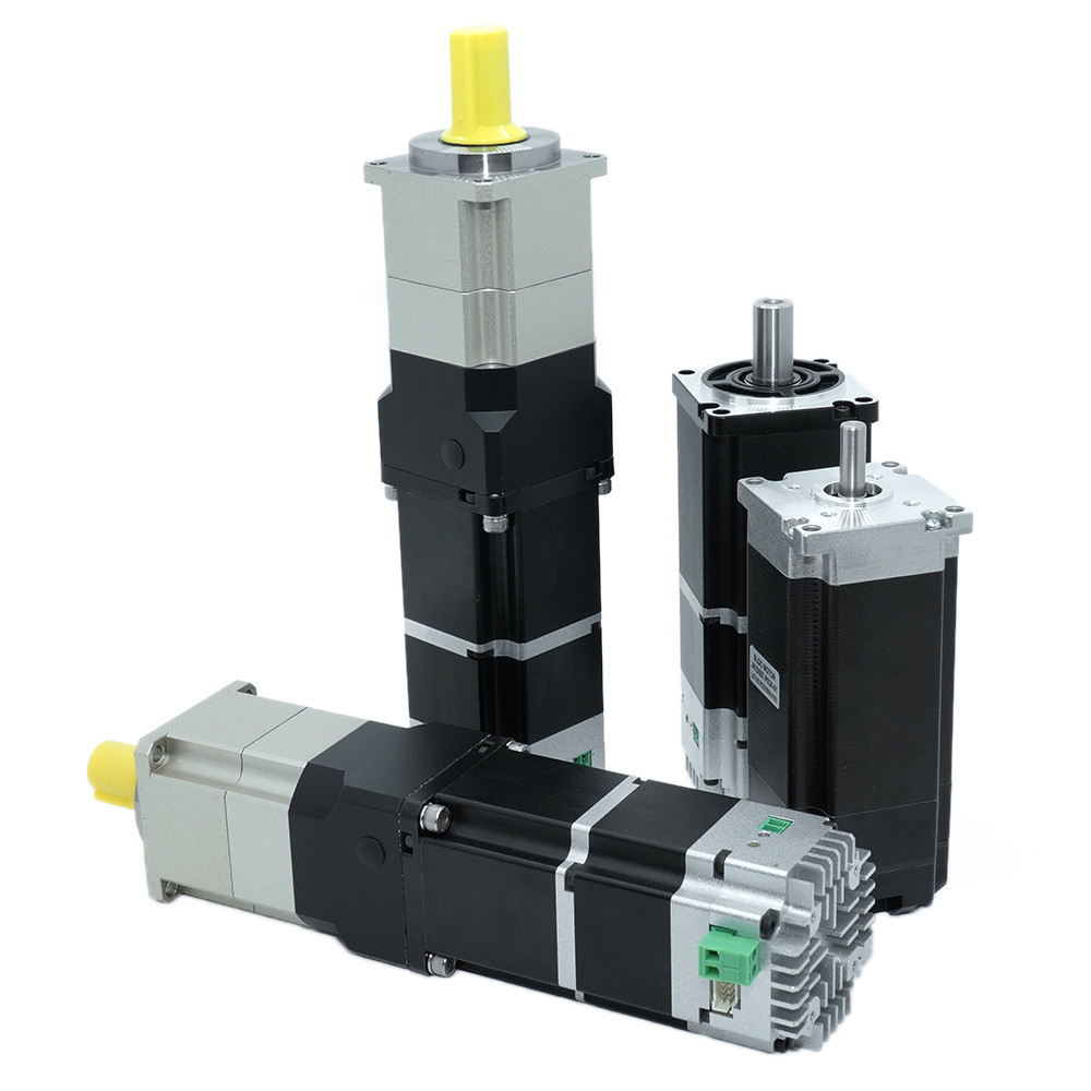 Jkongmotor 48VDC 1.27nm 400W RS485 Canopen DC Sürücü ile birlikte fren veya dişli kutusu ile birlikte entegre servo motor
