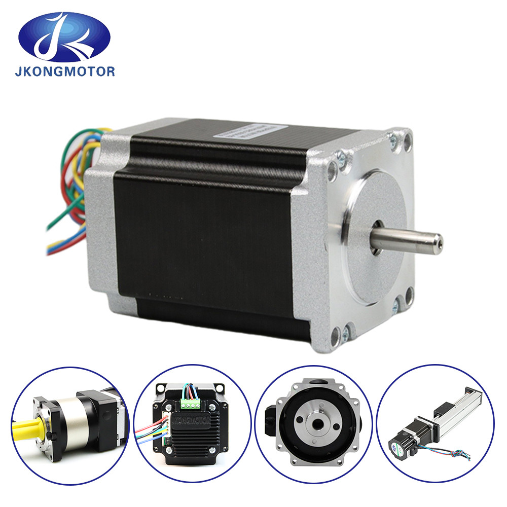 Jkongmotor Yüksek Döner NEMA 17/23/34 Tip 86bygh 450A/450b/450c CNC Router Makinesi için Kapalı Halkalı Adımcı Motor