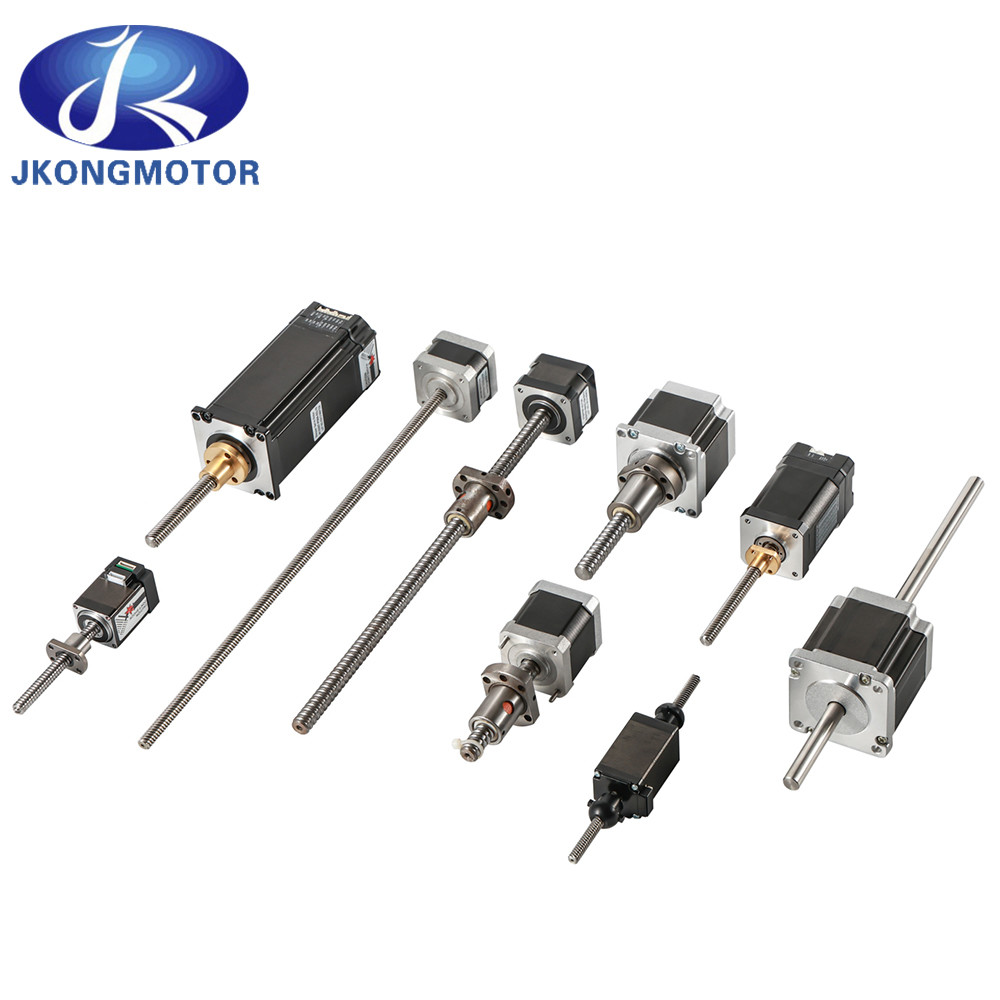 Jkongmotor Çin Fabrikası Nema8 11 14 16 17 23 24 34 3D yazıcı için kurşun vida ile doğrusal adımlı motor